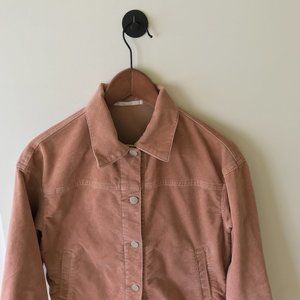 Uniqlo Women Corduroy Relaxed Jacket Sz 